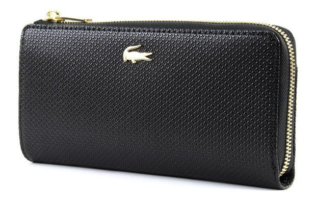 Portefeuille Lacoste Slim Zip Wallet Noir