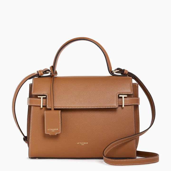Le Tanneur GRAND SAC À MAIN À RABAT EMILIE EN CUIR GRAINÉ - la maro