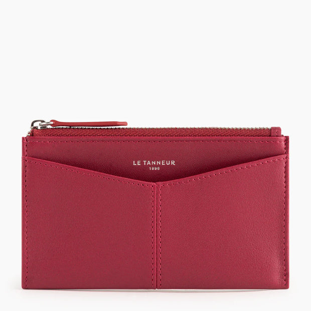 Étui Clés Zippé Charlotte En Cuir Lisse LE TANNEUR