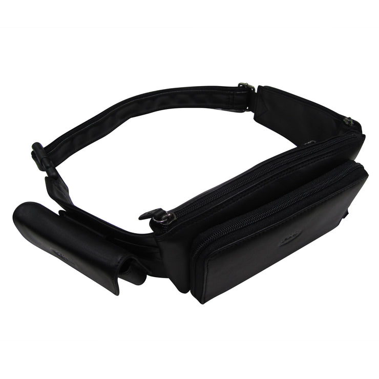 Pochette ceinture Francinel cuir noir coté