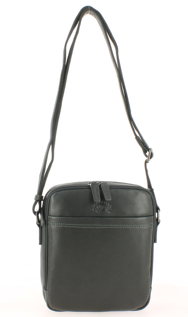 Bandouliere grande taille Francinel Noir Forum Des Sacs x La Maro
