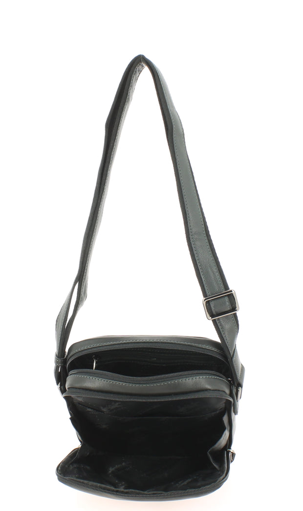 Bandoulière grande taille Francinel Noir 653001 ouvert