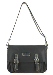 Petite besace HEXAGONA Cradle noir/noir face
