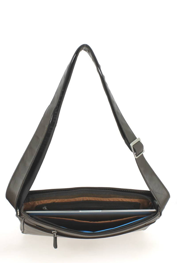 Sac Pochette En Cuir Gérard Hénon – Vintage, Marron, Occasion En Bon état