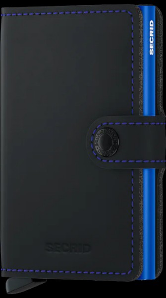 Miniwallet SECRID Matte Black & Blue