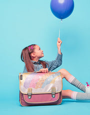Cartable CARAMEL & CIE Moyen Arc en ciel Etoile