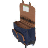Cartable TANN'S Trolley 41 cm Les signatures camille Bleu marine