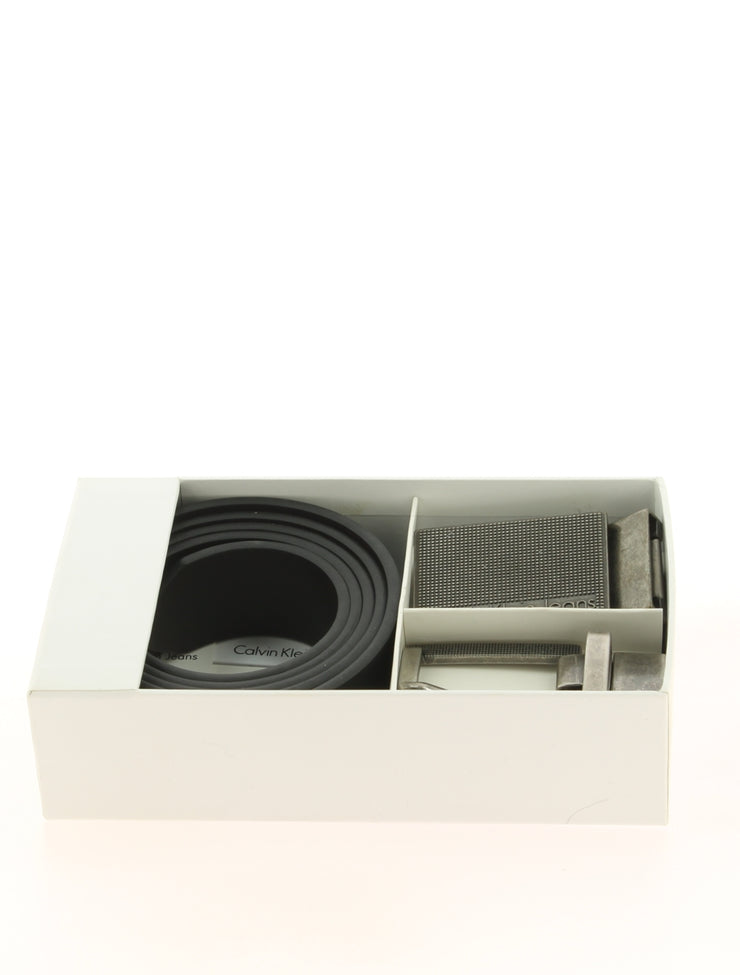 Coffret ceinture cuir CALVIN KLEIN Noir