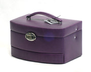 Coffret à Bijoux Davidt's PU Euclide Violet fermé
