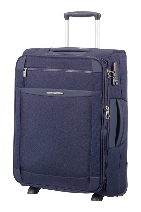 Valise 55 cm SAMSONITE dynamo Bleu extensible face