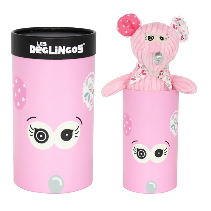 Deglingos Peluche Souris Rose