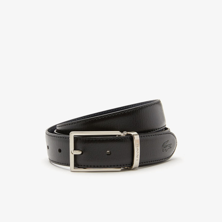 Coffret Ceinture LACOSTE Noir/Marron cuir
