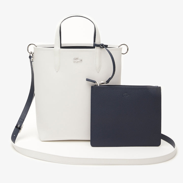 Sac LACOSTE Vertical Réversible Blanc/Bleu