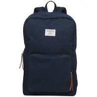 SANDQVIST Sac à Dos Kim Navy With Cognac Brown Leather