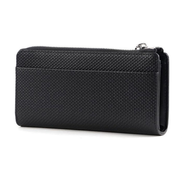 Portefeuille Lacoste Slim Zip Wallet Noir