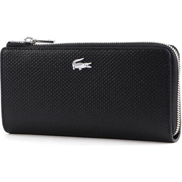 Portefeuille Lacoste Slim Zip Wallet Noir