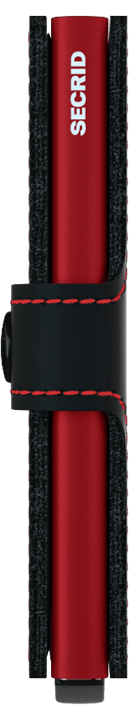 SECRID Miniwallet Matte Black/Red