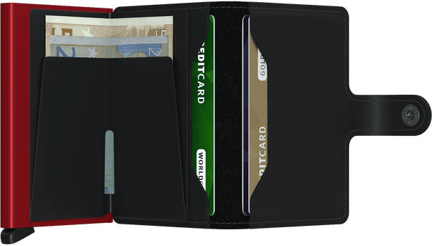 SECRID Miniwallet Matte Black/Red