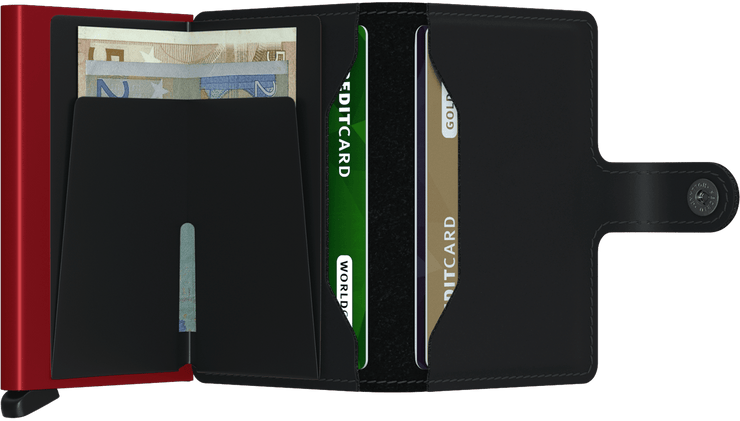 SECRID Miniwallet Matte Black/Red