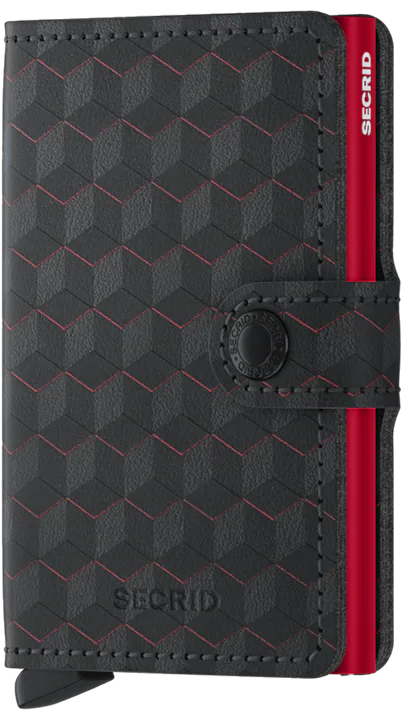 Miniwallet SECRID Optical-Black Red