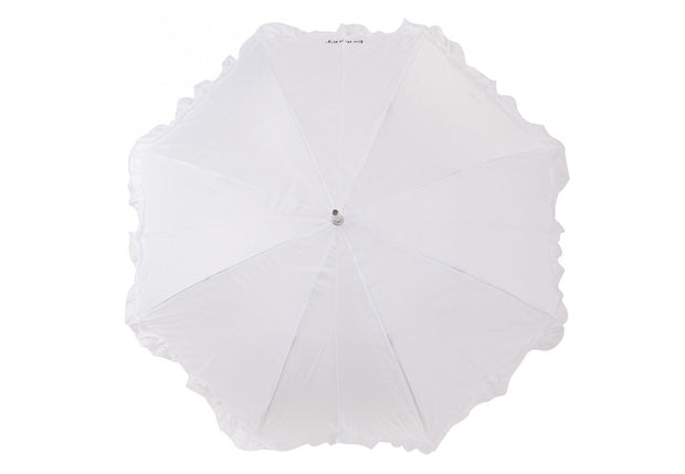 Parapluie Isotoner froufrou Blanc dessus