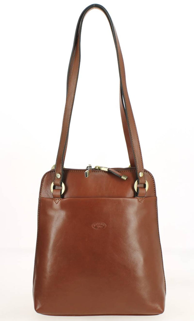 Sac à Dos Sac à Main Katana K 82372 En Cuir De Vachette - Élégant Et Pratique Rouge