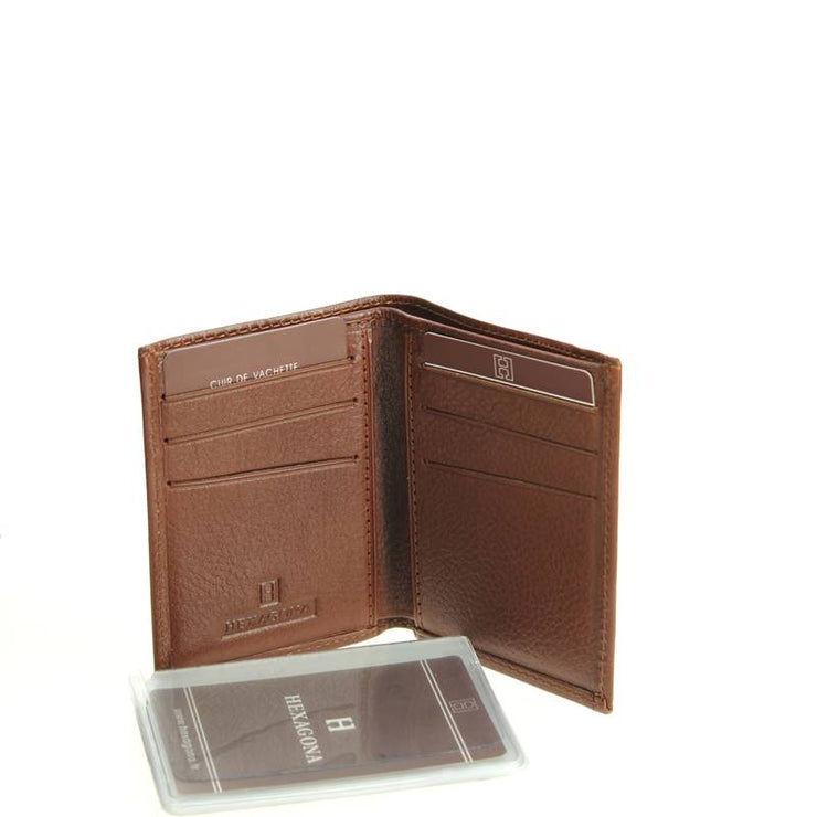 porte-cartes-hexagona-empire-marron-331007-ouvert