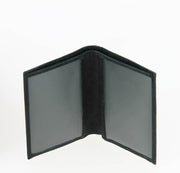 Porte-cartes Arthur et Aston cuir de vachette Noir OUVERT