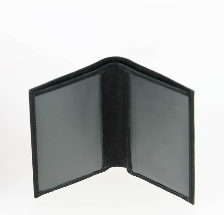 Porte-cartes Arthur et Aston cuir de vachette Noir OUVERT