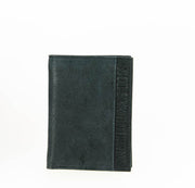 Porte-cartes Arthur et Aston cuir de vachette Noir FACE