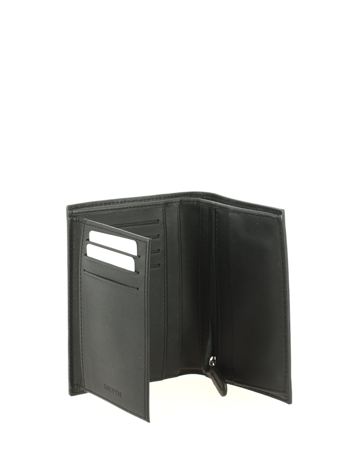 Portefeuille Lacoste Vertical wallet Noir ouvert2
