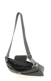 sac bandoulière Hexagona 173506-0100-NOIR-ouvert