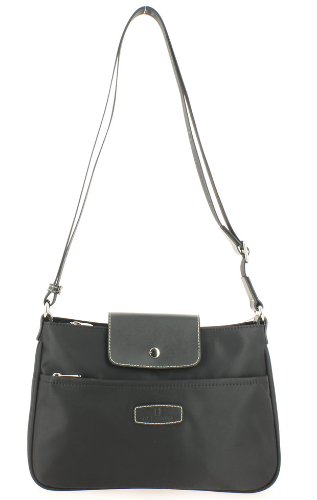 sac bandoulière Hexagona 173506-0100-NOIR-face
