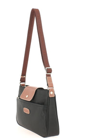 sac bandoulière Hexagona 173506-0100-NOIRMARRON