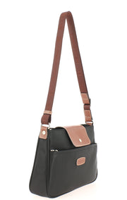 sac bandoulière Hexagona 173506-0100-NOIRMARRON-coté