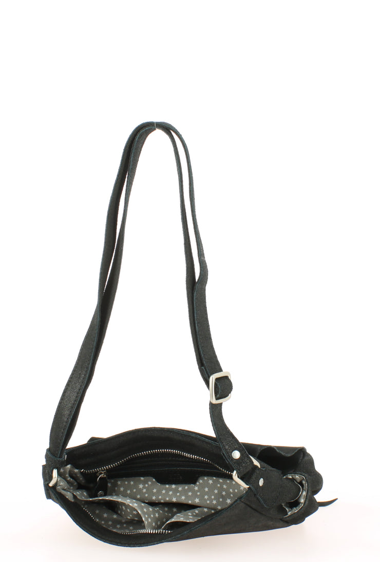 Sac bandoulière Mila Louise Bess SPARK NOIR ouvert