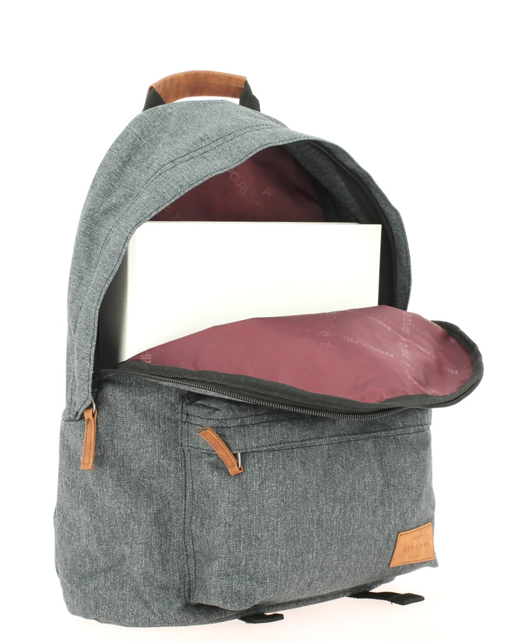 Sac à dos RIP CURL Charcoal ouvert