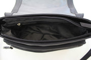 Sac besace cuir Katana Noir interieur