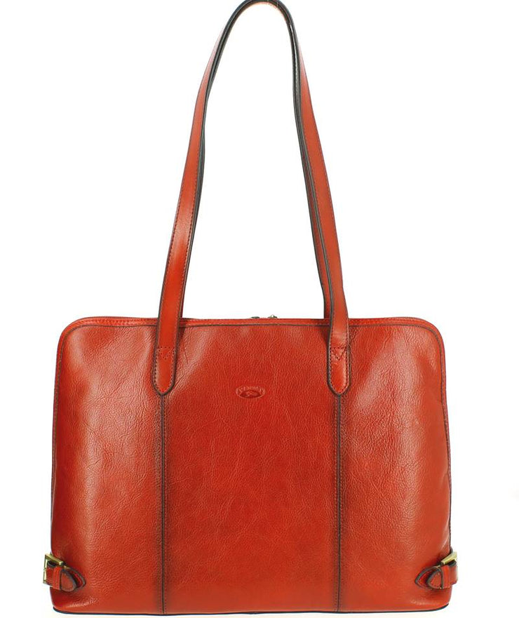Sac épaule femme cuir KATANA Rouge face