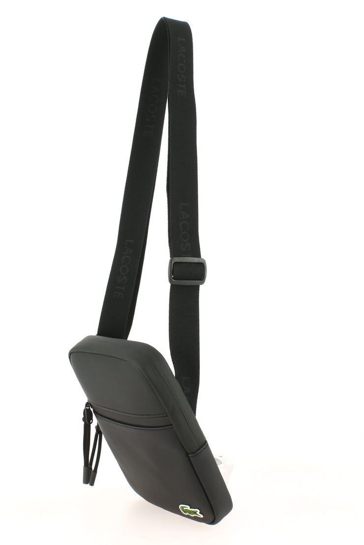 Sacoche LACOSTE S Flat Crossover Bag Black coté