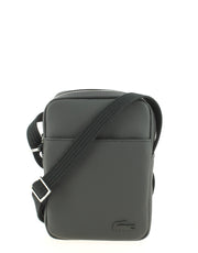 Sac bandoulière Lacoste vertical camera bag noir profil