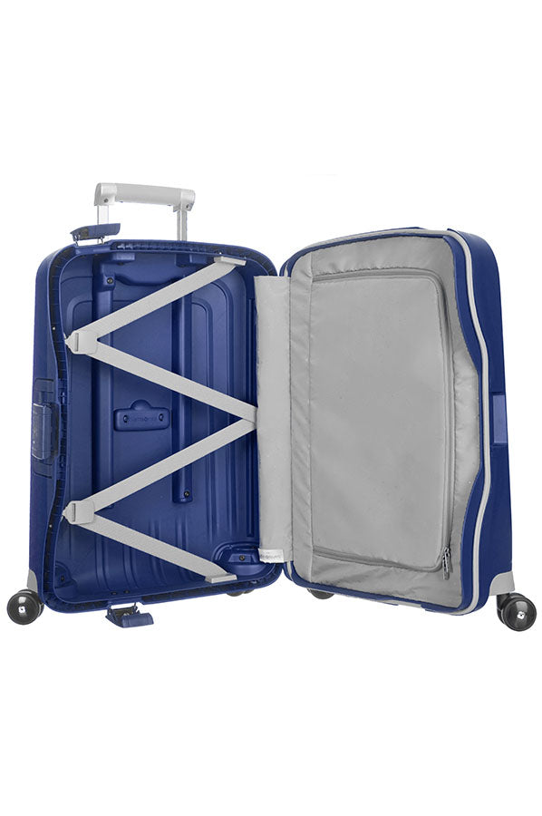 Valise Samsonite S CURE Spinner 55 Bleu foncé 49539/1247 élastiques croisées