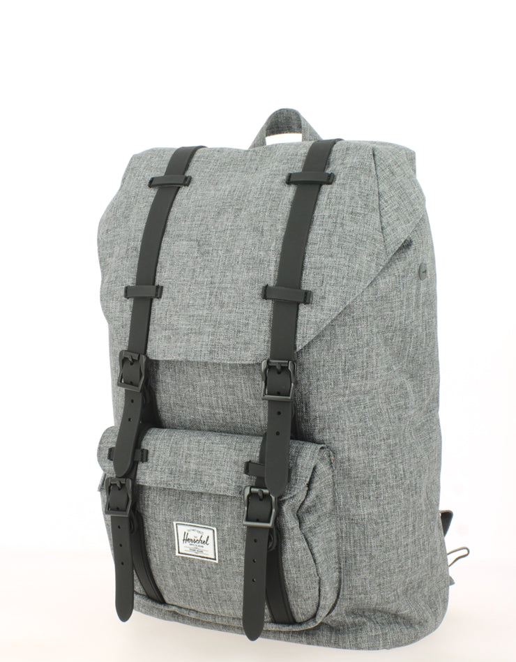 Sac à dos HERSCHEL Little America Mid Volume Raven Crosshatch face