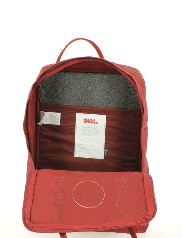 Sac ordinateur FJALLRAVEN Kanken 15 pouces Ox Red ouvert