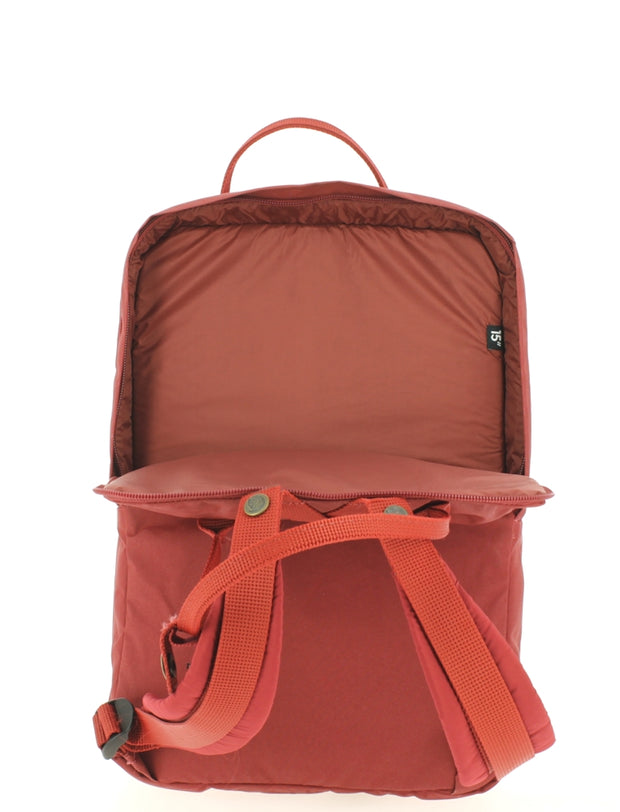 Sac ordinateur FJALLRAVEN Kanken 15 pouces Ox Red ouvert