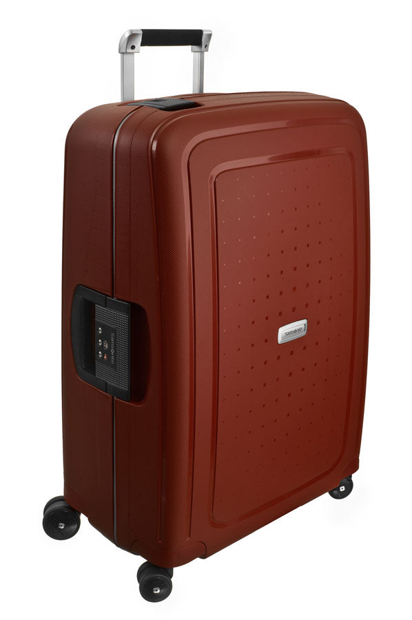 Valise Samsonite S CURE DLX Spinner 69 Rouge Brique 50917 1129 U44 face