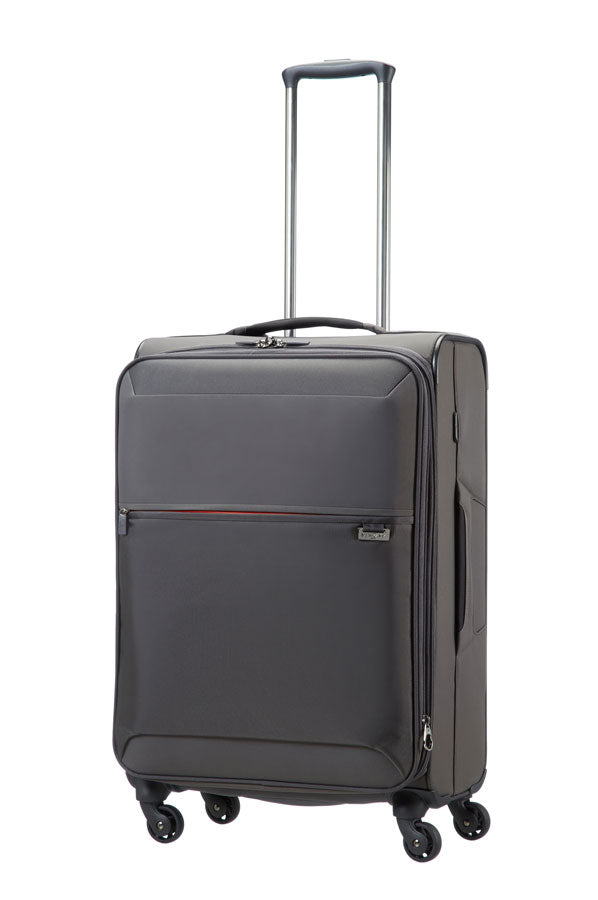 Valise Samsonite Short-Lite Spinner extensible 66cm Gris face