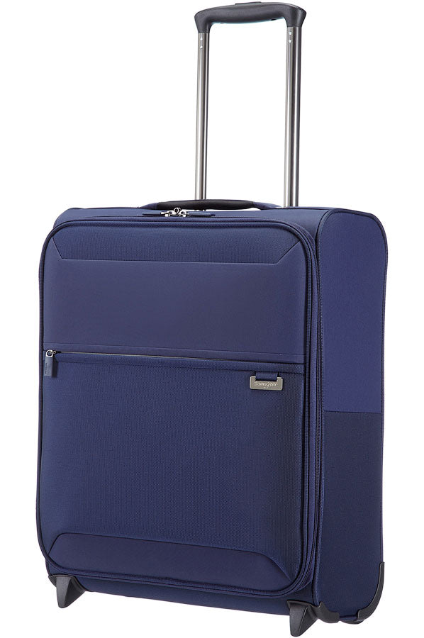Valise Samsonite Short-Lite Upright 50cm Bleu face