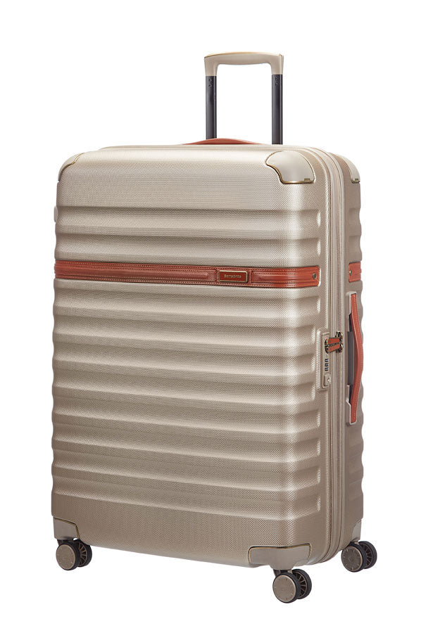 Valise SAMSONITE Splendor Spinner 75 cm Ivoire/Cognac face