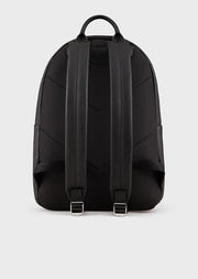 Emporio Armani Sac à dos en cuir régénéré plaquette aigle
